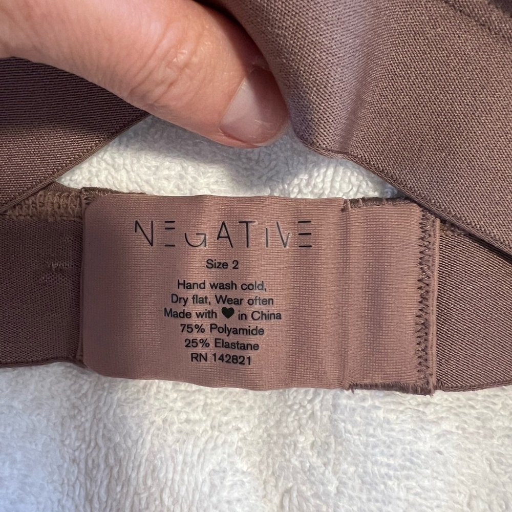 🖤EUC NEGATIVE BRA LOT SIZE 2 Sieve/Glacé black/taupe/buff - Picture 4 of 9